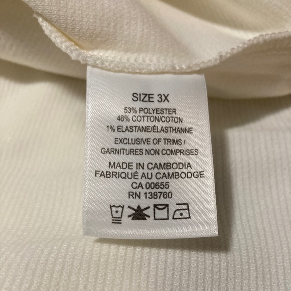 NWT Penningtons Active Zone Half-Zip “Snow White” Ottoman Sweatshirt - Picture 4 of 5